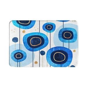 Transformez Votre Bain Avec Notre Tapis à Motif Bleu Relaxant! Art Bleu / 40x60cm