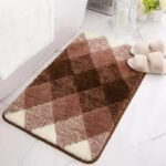transformez votre bain avec notre tapis de motif carreaux en microfibre 3a1909 881 1
