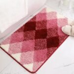 transformez votre bain avec notre tapis de motif carreaux en microfibre 650b0b 264 1