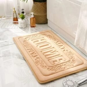 transformez votre bain avec notre tapis de rectangulaire chic light orange 45x65cm 819 1