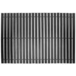 Transformez Votre Bain Avec Notre Tapis En Bambou Noir Exotique! Noir / 40x60cm