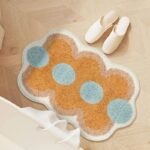 transformez votre bain avec notre tapis orange en microfibre antiderapant 133 1