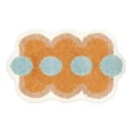 transformez votre bain avec notre tapis orange en microfibre antiderapant d79c54 211 1