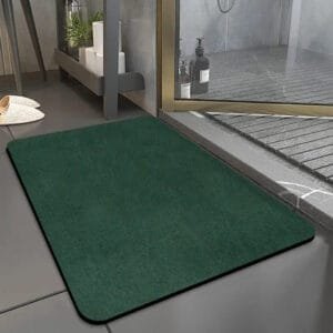 Transformez Votre Bain Avec Notre Tapis Vert Forêt Apaisant! #2e4a3c / 40x60cm