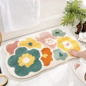 Transformez Votre Bain Avec Un Tapis Fleur Relaxant Et Doux! #eda04c / 40x60cm