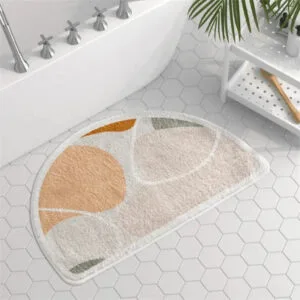 Transformez Votre Expérience Avec Notre Tapis Bain Demi-cercle! Demi Lune Courbe / 40x60cm