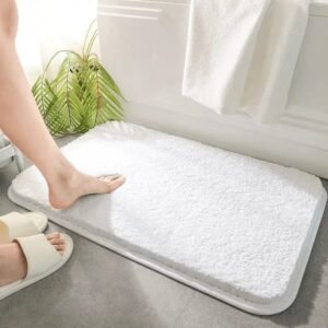 transformez votre routine avec notre tapis de bain ultra confort blanc 715 1