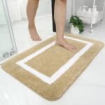 transformez votre salle de bain avec notre tapis absorbant luxueux beige 60x120cm 622 1