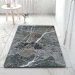 Transformez Votre Salle De Bain Avec Notre Tapis Anti-dérapant 80x50! Marbre Gris / 50x80cm