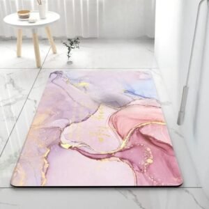 transformez votre salle de bain avec notre tapis anti derapant 80x50 rose persan 874 1