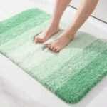 transformez votre salle de bain avec notre tapis artistique vert 40x60 cm 744 1
