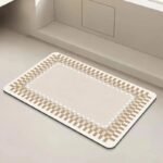 transformez votre salle de bain avec notre tapis auto sechant khaki 40x60cm 842 1
