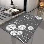transformez votre salle de bain avec notre tapis aux motifs floraux gris 40x60 cm 490 1
