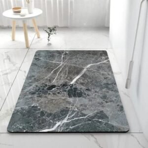 transformez votre salle de bain avec notre tapis design elegant marbre gris 60x90cm 346 1