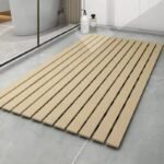 transformez votre salle de bain avec notre tapis douche imitation bois beaver 45x60cm 806 1