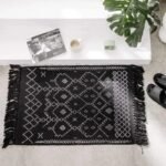 transformez votre salle de bain avec notre tapis en coton noir noir 60x90cm 717 1