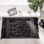 Transformez Votre Salle De Bain Avec Notre Tapis De Bain En Coton Noir! - Noir / 60x90cm