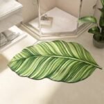 transformez votre salle de bain avec notre tapis en feuille forme plante 1 40x50cm 124 1