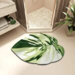 transformez votre salle de bain avec notre tapis feuille forme feuille 3 40x50cm 880 1