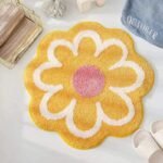 Tapis de Bain Fleur Romantique