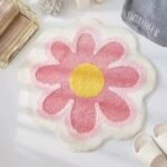 Tapis de Bain Fleur Romantique