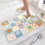 Tapis de Bain Fleur Microfibre