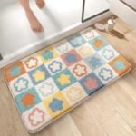 Tapis de Bain Fleur Microfibre