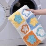 Tapis de Bain Fleur Microfibre