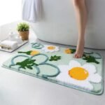 transformez votre salle de bain avec notre tapis motif fleur design a1 45x65cm 785 1