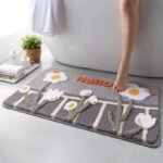 transformez votre salle de bain avec notre tapis motif fleur design a3 45x65cm 227 1