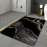 transformez votre salle de bain avec notre tapis noir et dore luxunoir 40x60cm 895 1