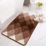 transformez votre salle de bain avec notre tapis tricolore eclatant marron 40x60 cm 836 1