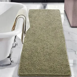 Transformez Votre Salle De Bains Avec Notre Tapis Vert Kaki Stylé! Olivine / 45x60cm