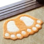 un tapis de bain ludique pour une douceur inegalee orange web 40x60cm 250 1