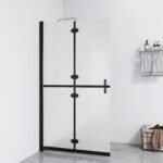 Paroi de Douche Pliante en Verre Dépoli - 80 x 190 cm