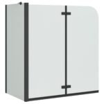 Cabine de douche – Noire, verre ESG, 120 x 68 x 130 cm