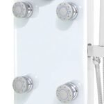 Colonne de douche hydromassante – Verre trempé blanc, effet pluie Massage, 130 cm – vue 6