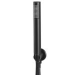 Colonne de douche noire – Pomme de pluie 30 x 30 cm