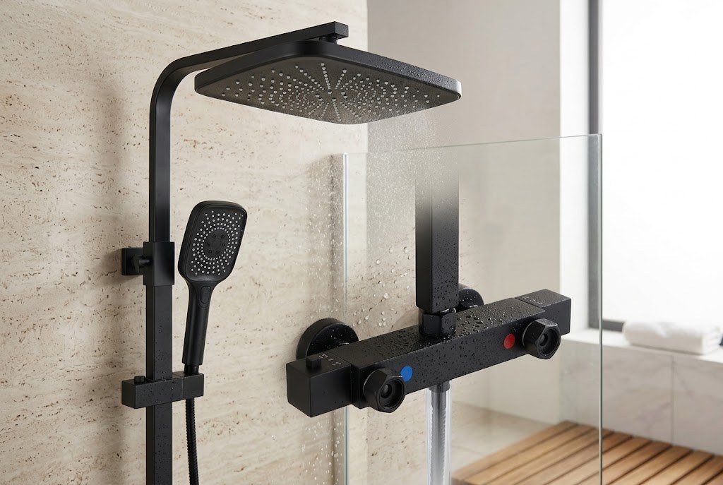 Laiton et inox, finition noire