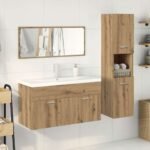Ensemble meuble salle de bain – Chêne artisanal, 4 Pièces – vue 3