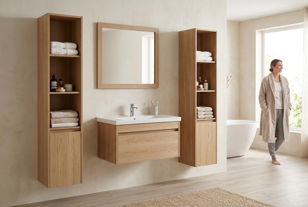 Une salle de bains harmonieuse