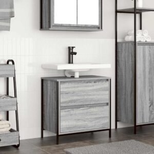 Meuble salle de bain une vasque 60 cm – Avec lavabo et tiroirs