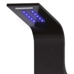 Panneau de douche – Noir Aluminium, Pluie Jets Massage, 130 cm – vue 3