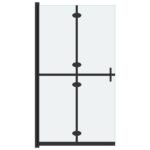 Paroi de douche pliante – Verre Dépoli, 80 x 190 cm – vue 2
