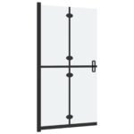 Paroi de douche pliante – Verre Dépoli, 80 x 190 cm – vue 4